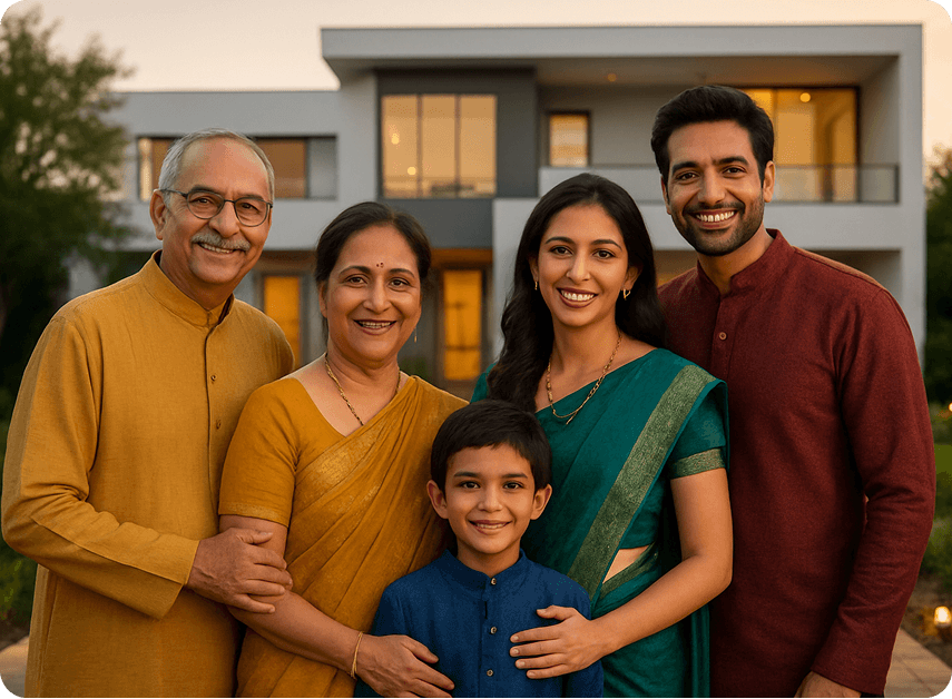Family at home